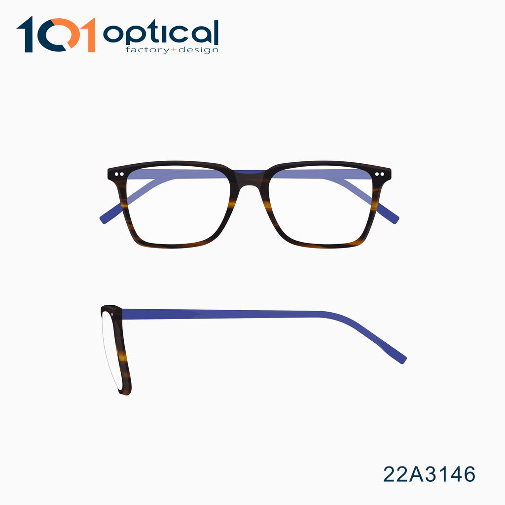 Super thin Regular Acetate Unisex Optical Frames 22A3146