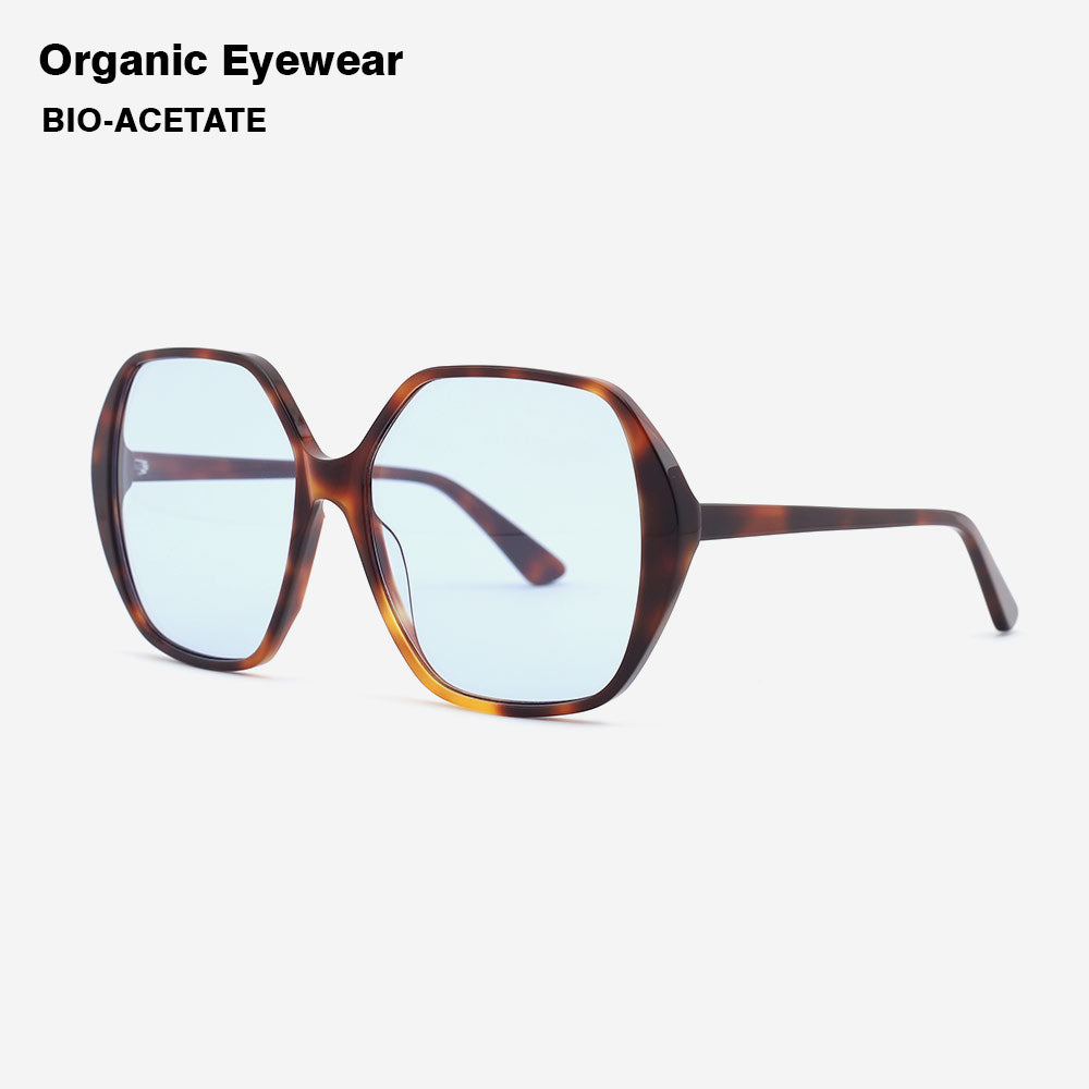 Fashion and retro polygon acetate Women's sunglasses 22A8041