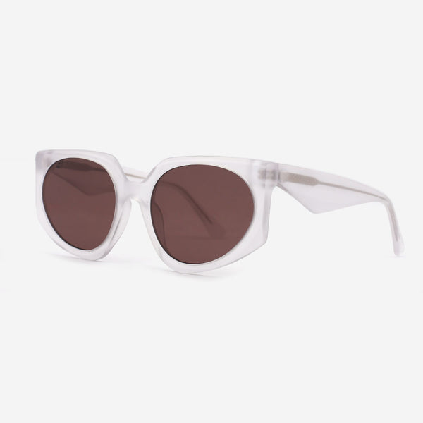 Vintage Oval-shaped Acetate Female  Sunglasses 22A8086
