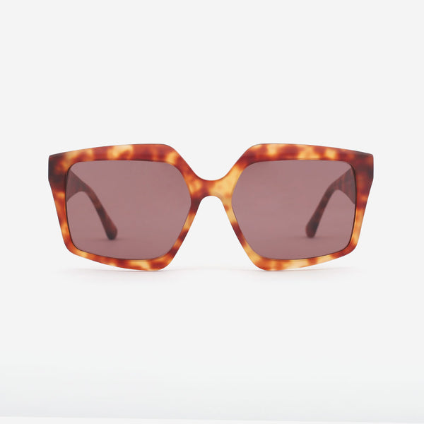 Vintage Square Acetate Female Sunglasses 22A8087