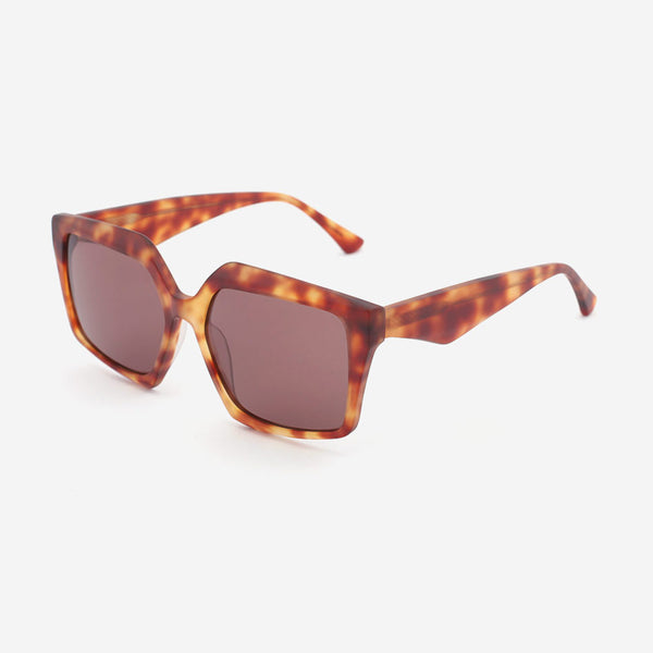 Vintage Square Acetate Female Sunglasses 22A8087
