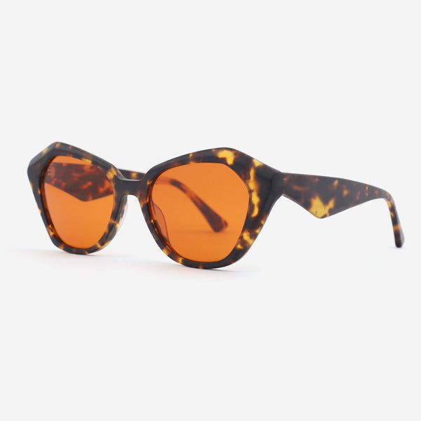 Vintage Polygon Acetate Female  Sunglasses 22A8088