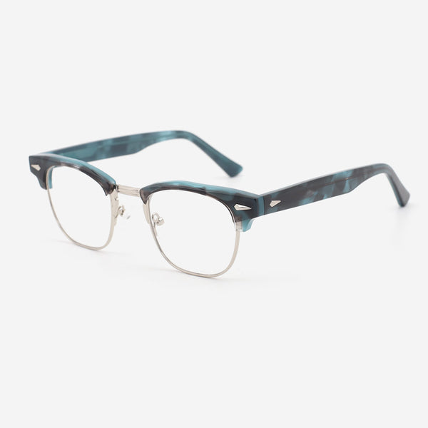 Round Acetate And Metal Combined Men‘s Optical Frames 23A3072