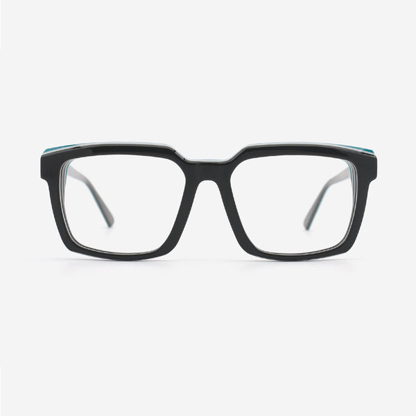 Square Layer Acetate Unisex Optical Frames 23A3201