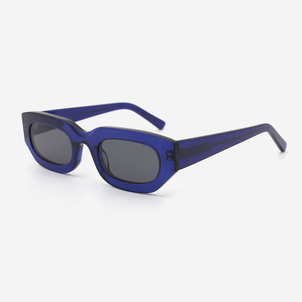 Rectangle Full-rim Acetate Unisex Sunglasses 23A8094