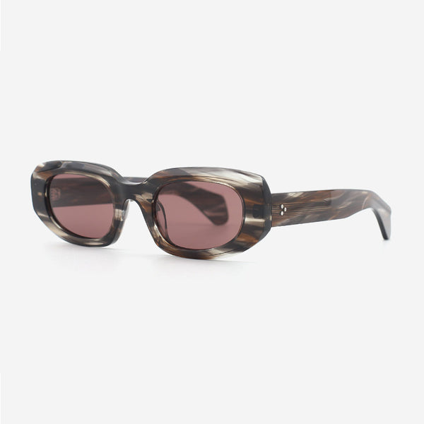 Oval Full-rim Acetate Women's Sunglasses 24A8014