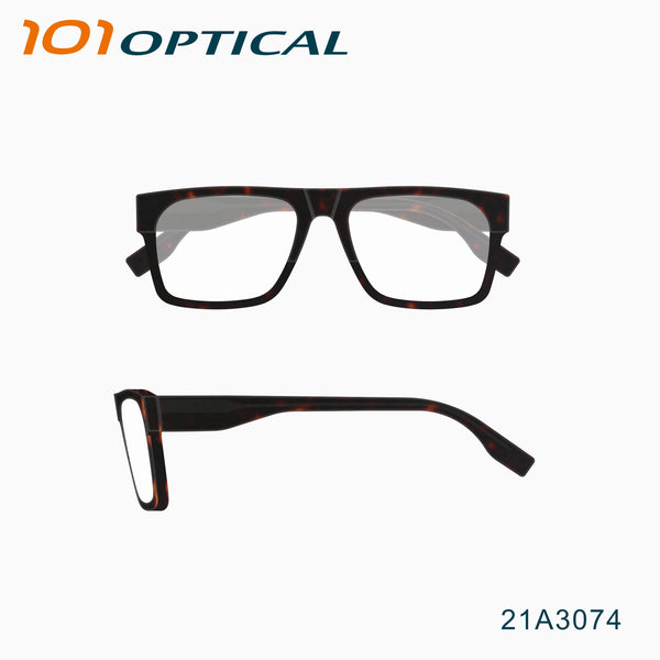 Square Full-rim Acetate  Men's Optical Frames 21A3074