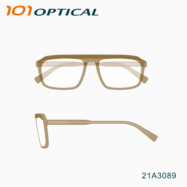 Oversize Trendy Acetate Unisex Blue Light Eyeglasses 21A3089