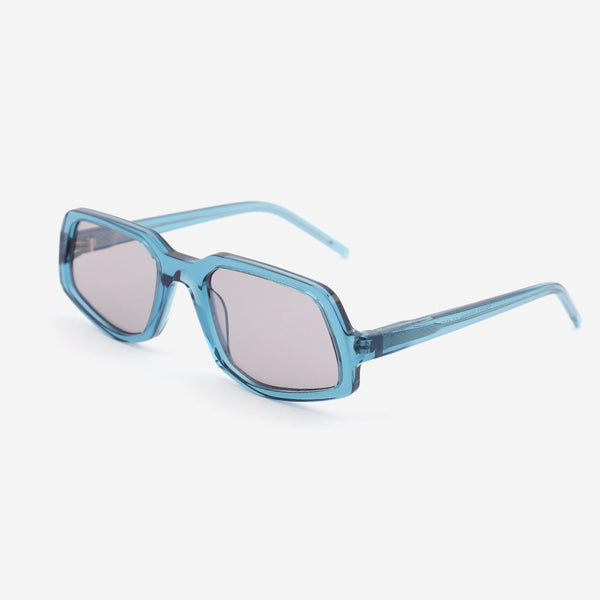Rectangle and Dimensional Acetate Unisex Sunglasses 22A8058