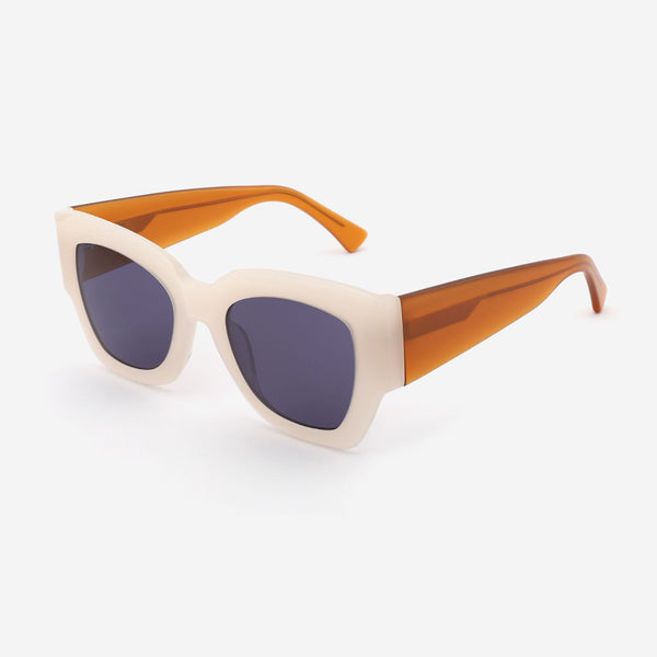 Cat-eye and Dimensional Acetate Female Sunglasses 22A8060