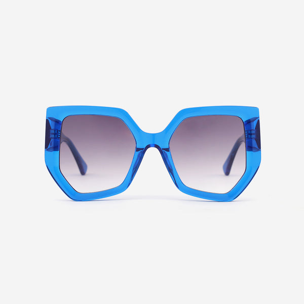 Hexagon and Dimensional acetate Female Sunglasses 22A8062