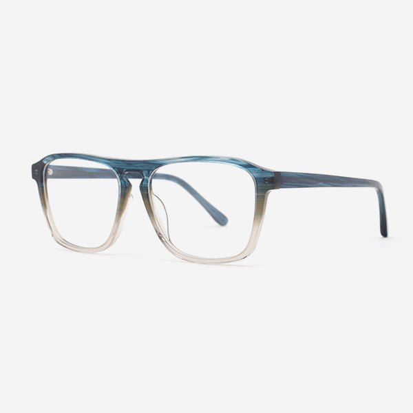 Square Key-hole Acetate Men's Optical Frames 22A3025