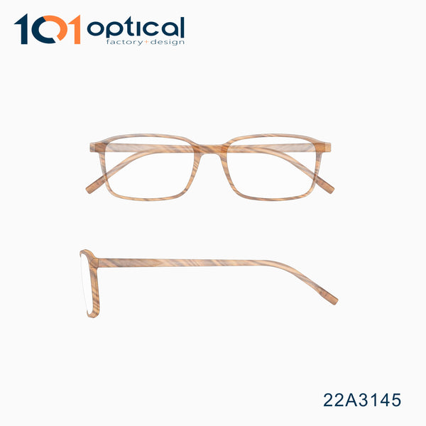 Super thin Rectangular Acetate Unisex Optical Frames 22A3145