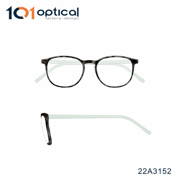 Super thin Round Acetate Unisex Optical Frames 22A3152