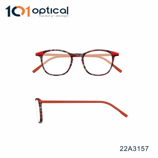 Full rim Cat eye Acetate Female Optical Frames 22A3157