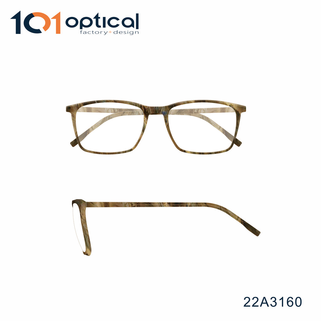 Super thin Full rim Square Acetate Male's Optical Frames 22A3160