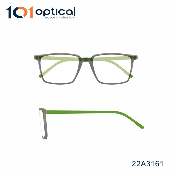 Super thin Square or Rectangle Acetate Men's Optical Frames 22A3161