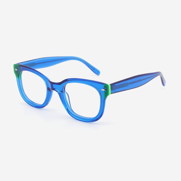 Bevelling Round Square Acetate  Men's Optical Frames 22A3171