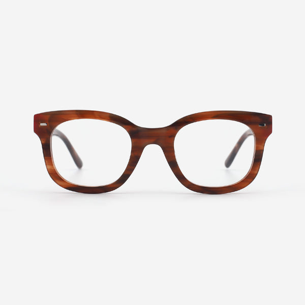 Bevelling Round Square Acetate  Men's Optical Frames 22A3171