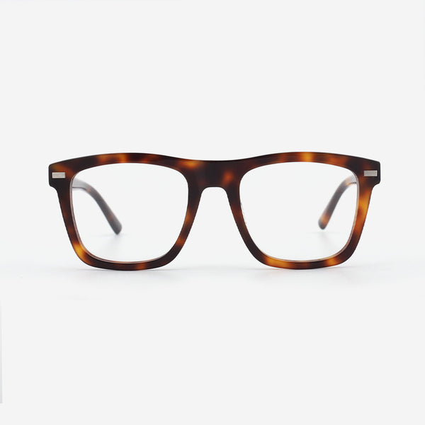 Bevelling Rectangular Acetate Men's Optical Frames 22A3173