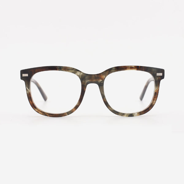Bevelling Full-rim Square Acetate  Men's Optical Frames 22A3174