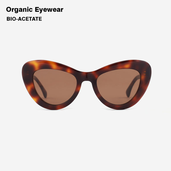 Cat - Eye and Vintage Acetate Female Sunglasses 22A8053