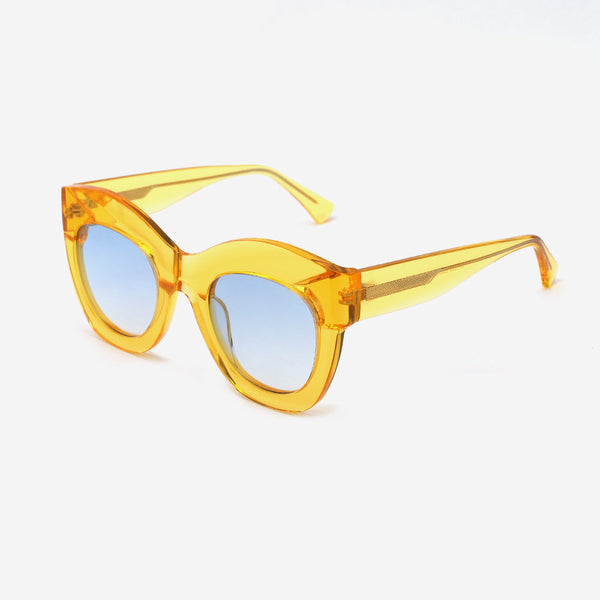 Dimensional Cat-eye Acetate Female Sunglasses 22A8066