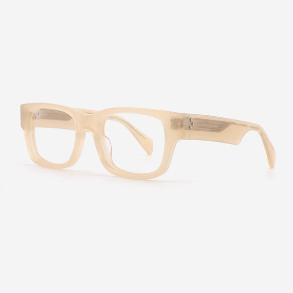 Rectangle Thick Acetate Unisex Optical Frames 23A3101
