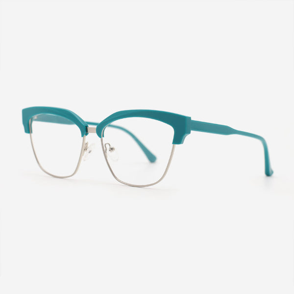 Square Acetate And Metal Combined Women‘s Optical Frames 23A3068