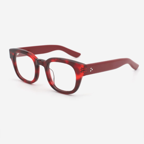 Round Thick Acetate Unisex Optical Frames 23A3200