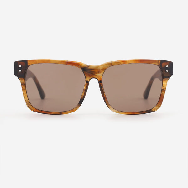 Distinctive Square Fashion Acetate Men's Sunglasses 23A8042