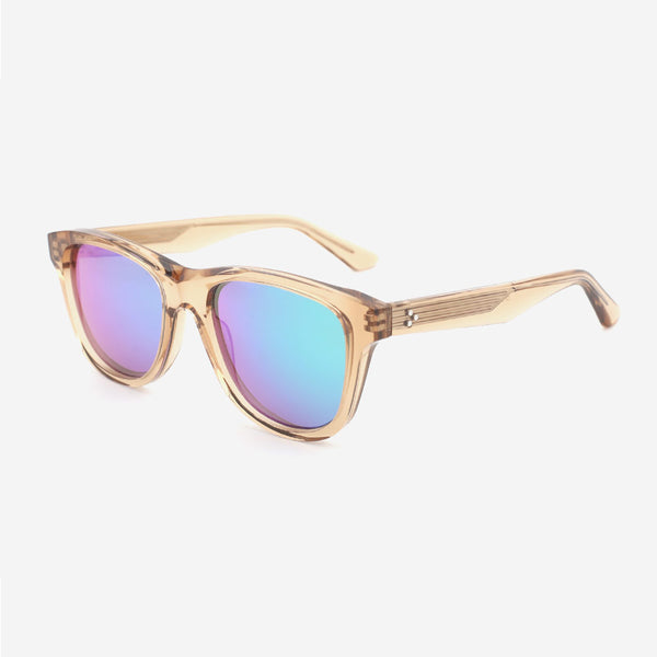 Square Trendy Acetate Women's Sunglasses 23A8044
