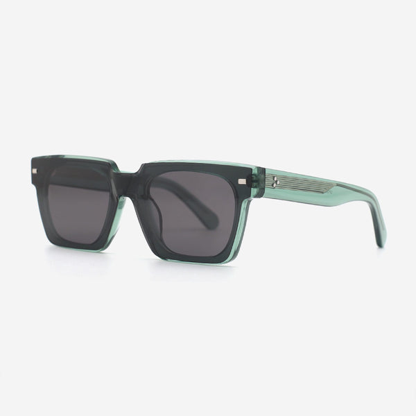 Square Acetate Unisex Clip-On Sunglasses 23A8069