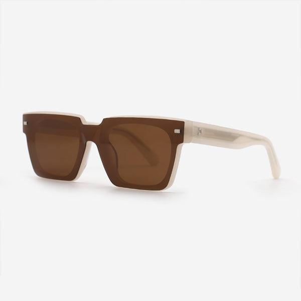 Square Acetate Unisex Clip-On Sunglasses 23A8069