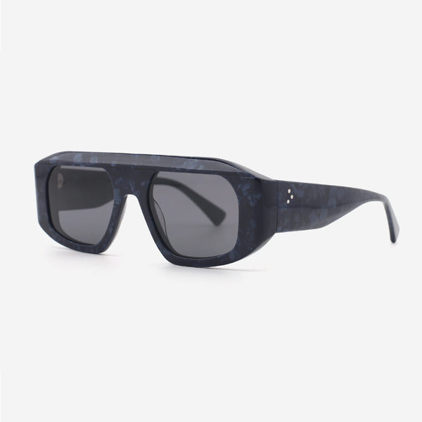 Aviator Flat Top Acetate Unisex Sunglasses 23A8083