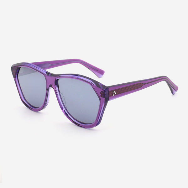 Irregularly Square Acetate Women's Sunglasses 23A8134