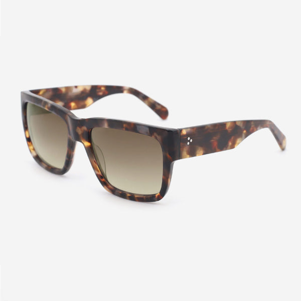 Vintage Square Acetate Unisex Sunglasses 24A8111