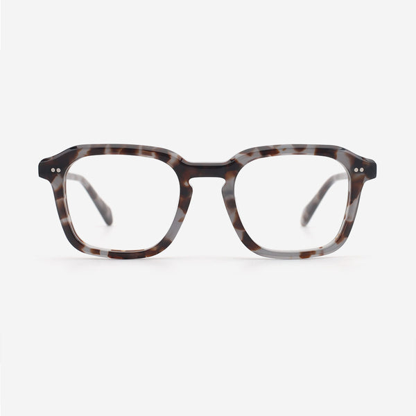 Classic Square Acetate Men's Optical Frames 24A3046