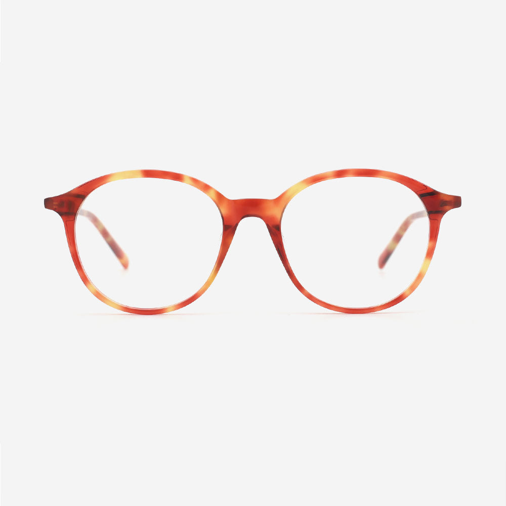 Round Full-rim Acetate Female Optical Frames 24A3055