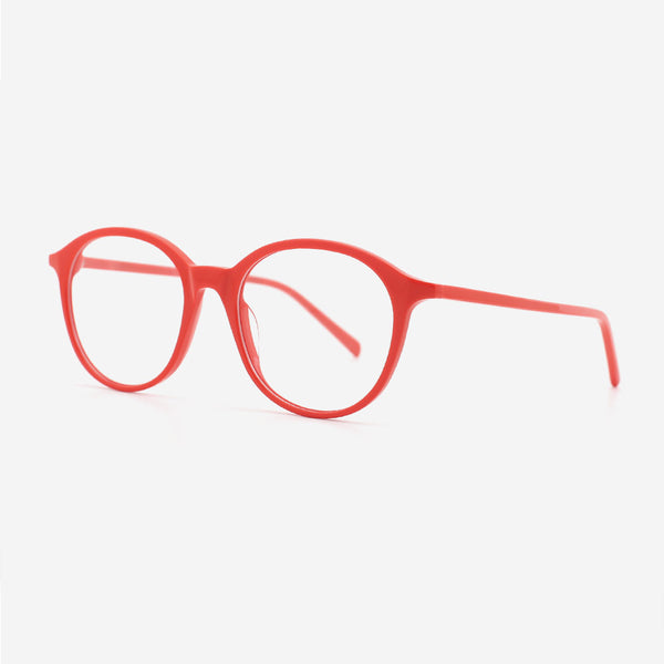 Round Full-rim Acetate Female Optical Frames 24A3055