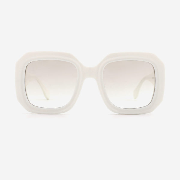 Square Oversize Laminated Acetate Women's Sunglasses 24A3062A