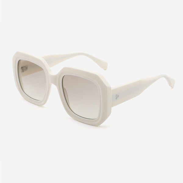 Square Oversize Laminated Acetate Women's Sunglasses 24A3062A