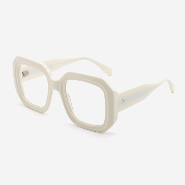 Square Oversize Laminated Acetate Women's Optical Frames 24A3062