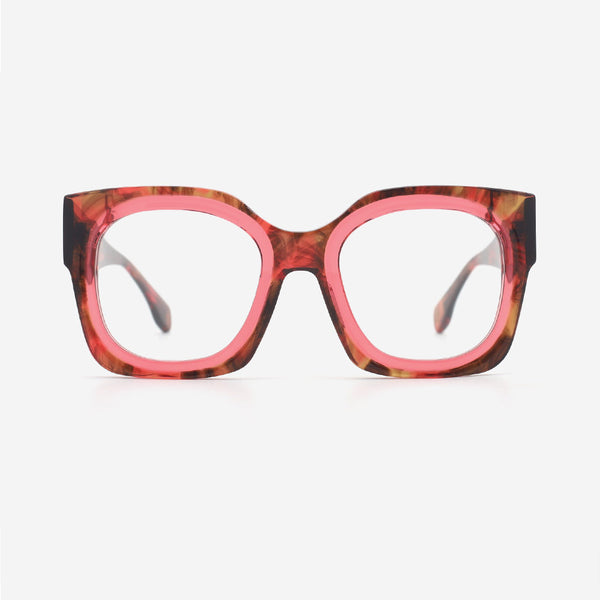 Square Thick Laminated Acetate Women's Optical Frames 24A3063