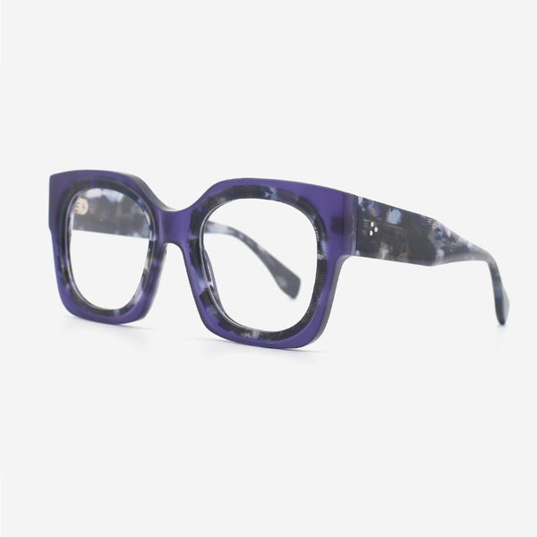 Square Thick Laminated Acetate Women's Optical Frames 24A3063