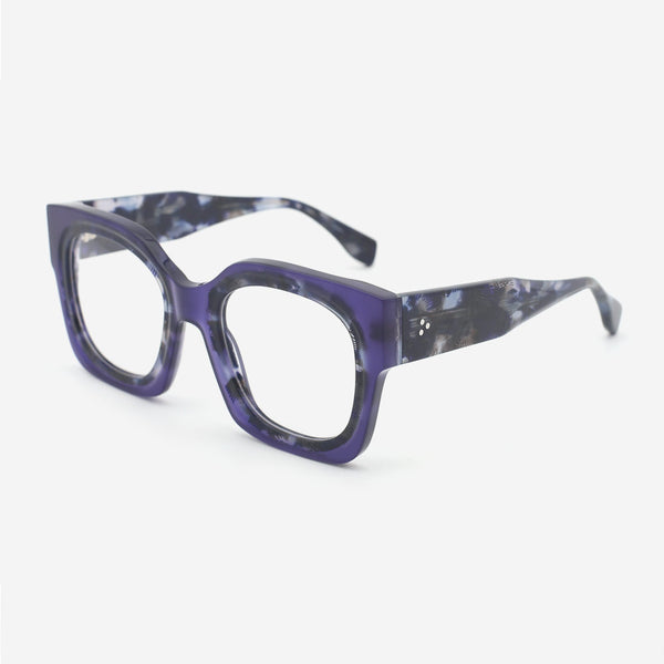 Square Thick Laminated Acetate Women's Optical Frames 24A3063