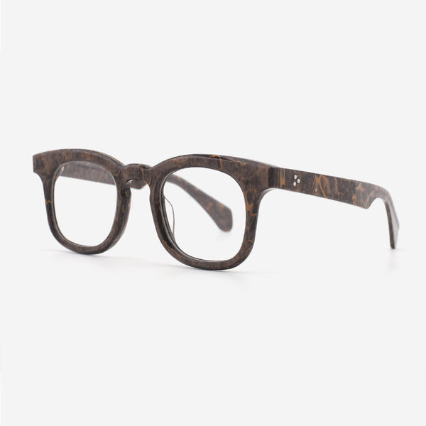 Round Thick Acetate Unisex Optical Frames 24A3069