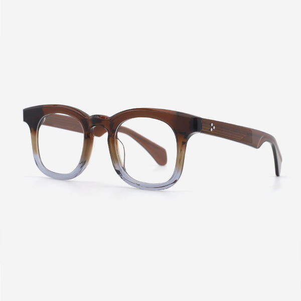 Round Thick Acetate Unisex Optical Frames 24A3069