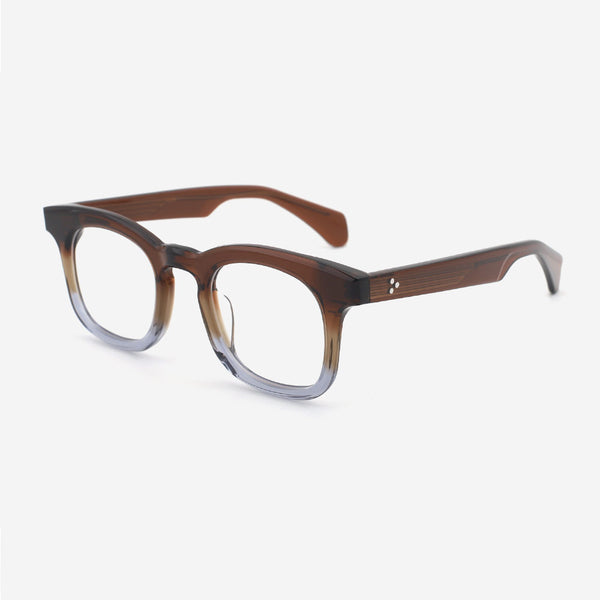 Round Thick Acetate Unisex Optical Frames 24A3069