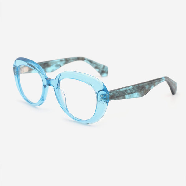 Elegant Oval Acetate Female Optical Frames 24A3087